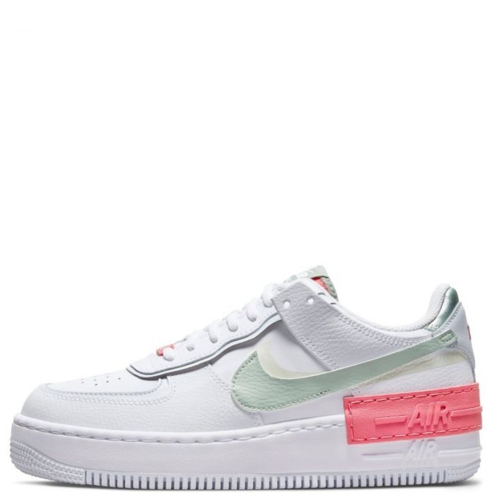 Size 8- Nike Women's AF1 Shadow Archeo Pink White/Jade Smoke-Seafoam